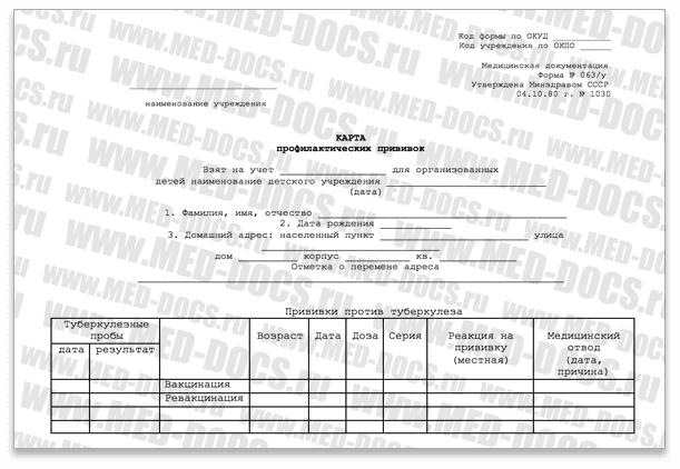 Справка о вакцинации